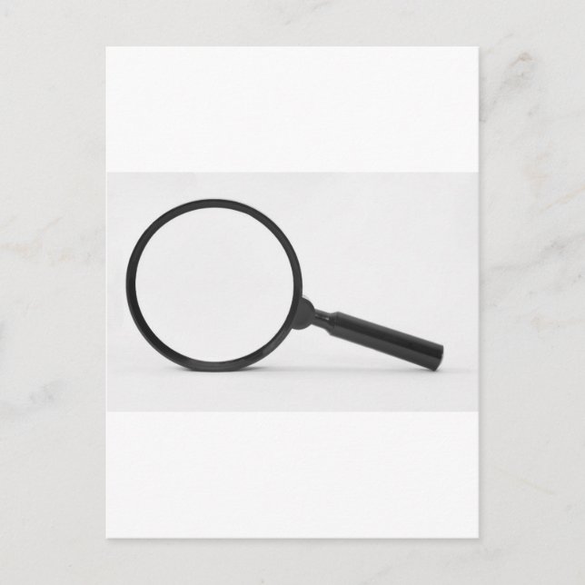 magnifying glass postcard (Front)