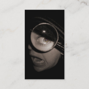 magnifying optometrist business card