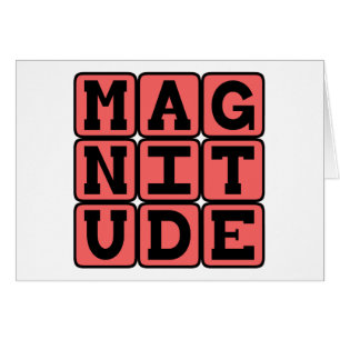 Magnitude, Relative Size