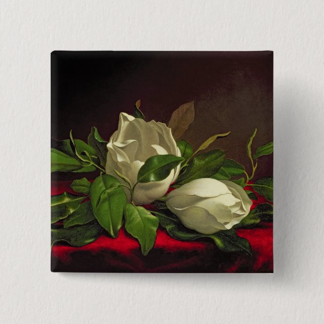 Magnolia 15 Cm Square Badge (Front)