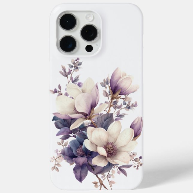 Magnolia and rosemary watercolor Case-Mate iPhone case (Back)
