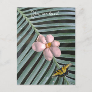 Magnolia art holiday postcard