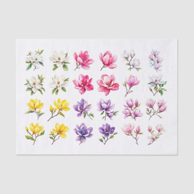 Magnolia Assortment Decoupage Paper (Front)