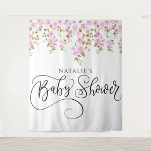 Magnolia Baby Shower Backdrop Tapestry