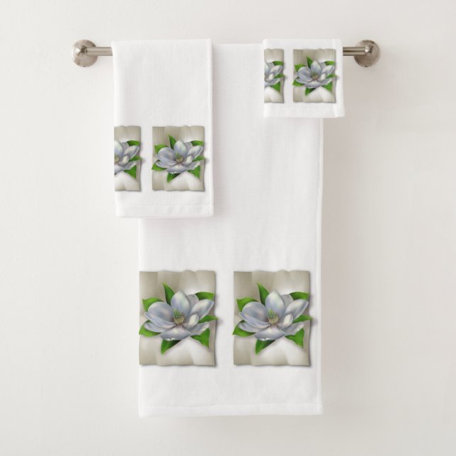 Magnolia Bath Towel Set (Insitu)