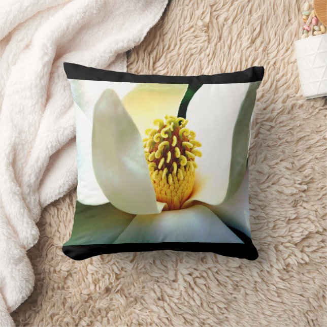 Magnolia Bloom Macro Cushion (Blanket)