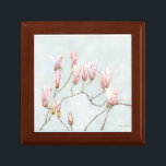 Magnolia Blossom Keepsake Box<br><div class="desc">Every year I look forward to the blooming of these most royal of flowering trees. Please know that when you purchase this "Magnolia Blossom" keepsake box you will be helping others - I donate 50% of my artist royalties to local and national food banks.</div>