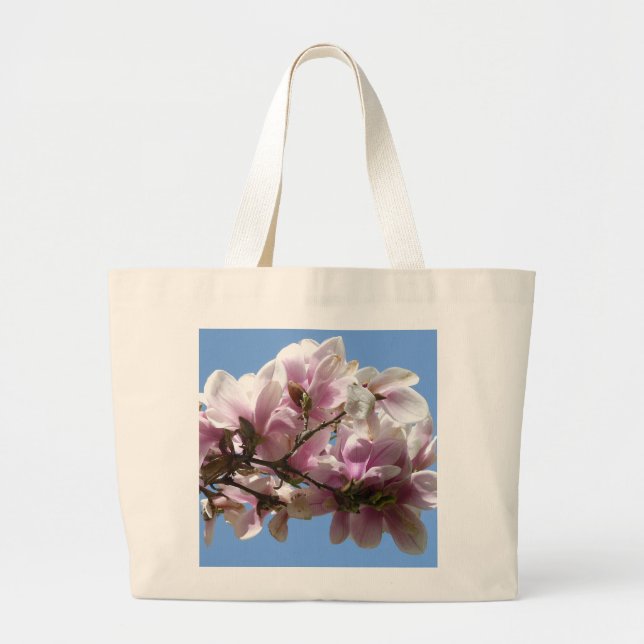Magnolia Blossom Large Tote Bag (Front)
