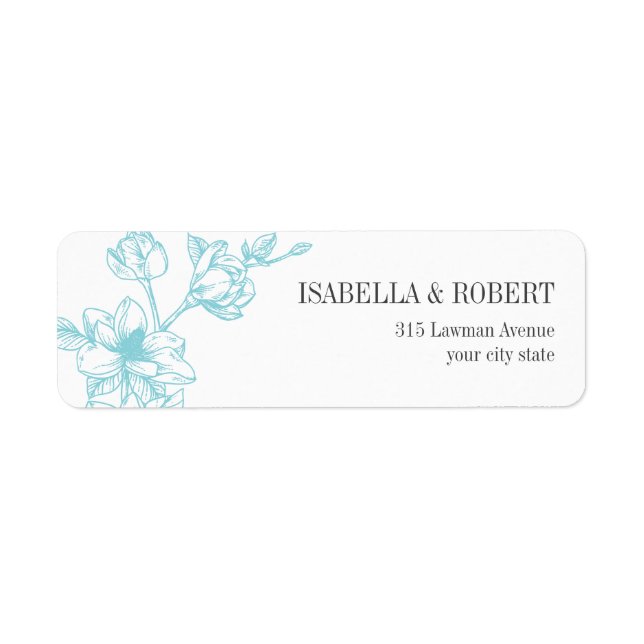 Magnolia Branch | Pale Blue | Wedding Return (Front)