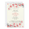 Magnolia branch red bridal shower invitation