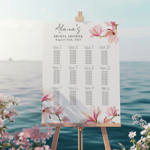 Magnolia bridal shower seating chart