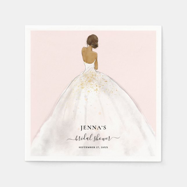 Magnolia Bride Bridal Shower Napkins (Front)