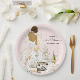 Magnolia Bride Bridal Shower Paper Plates