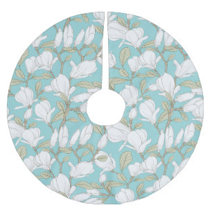 Magnolia Brushed Polyester Tree Skirt