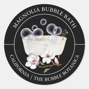Magnolia Bubble Bath label