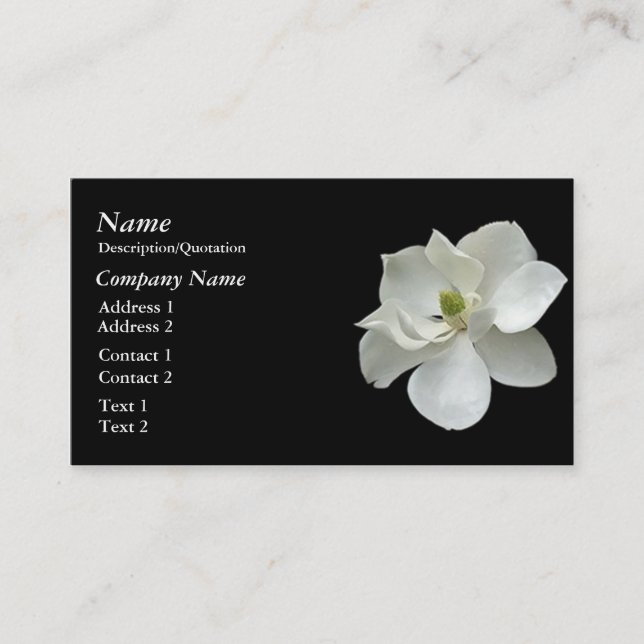 MAGNOLIA business card (Front)