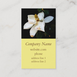 magnolia business card template nature photography
