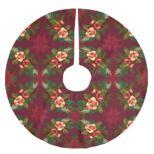 Magnolia Christmas Print Tree Skirt