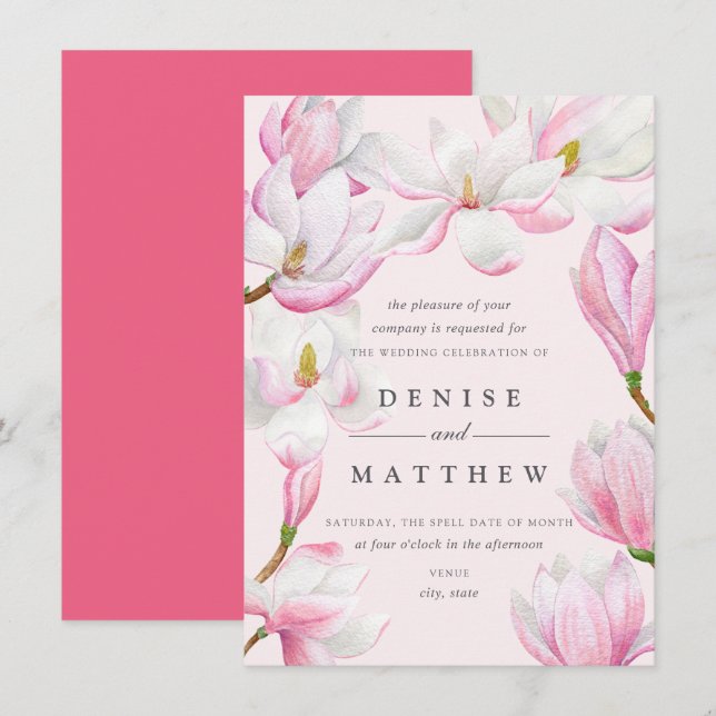 Magnolia Collection Invitation (Front/Back)