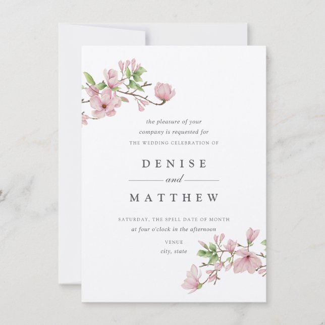 Magnolia Collection Invitation (Front)