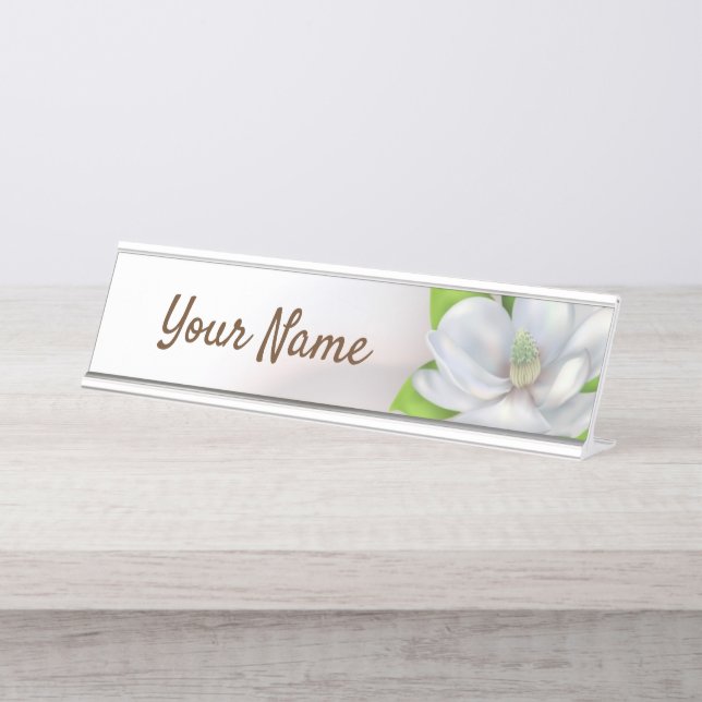 Magnolia Desk Name Plate (Front)