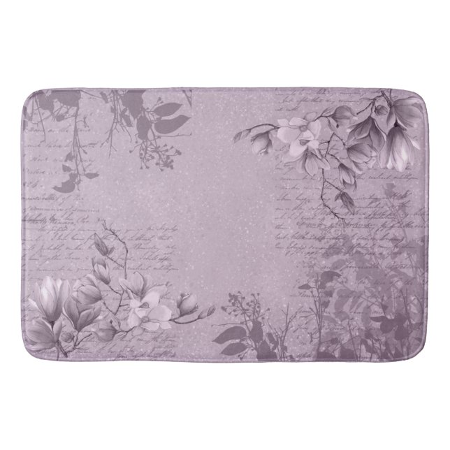 Magnolia & Ephemera  Elements In On Thistle Color Bath Mat (Front)