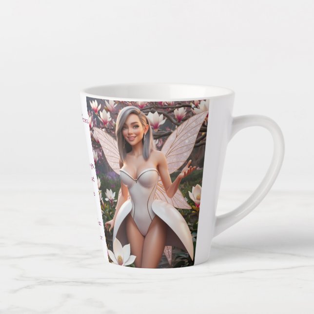 Magnolia Fairy  Latte Mug (Right)