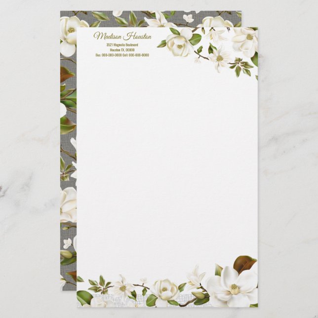 Magnolia Floral (Front/Back)