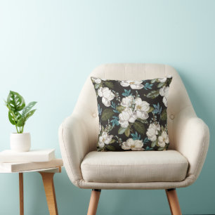 Magnolia Floral Pattern Cushion
