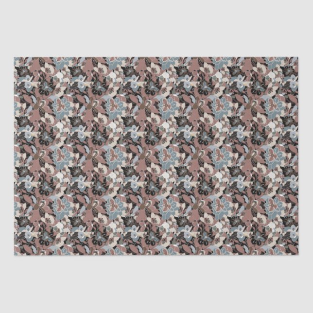 Magnolia Floral Pattern  Tissue Paper (Front)