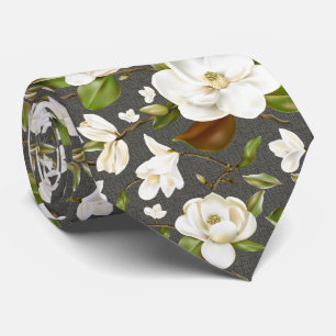 Magnolia Floral Tie