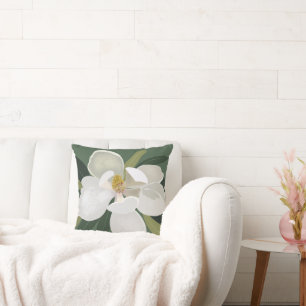 Magnolia Flower Bloom Cushion