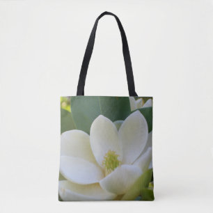 Magnolia Flower Blossom Tote Bag Gift for Her