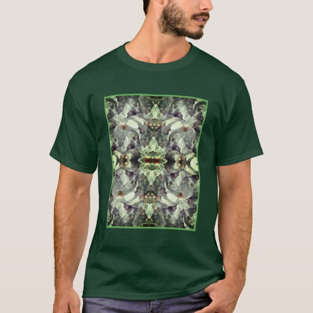Magnolia Flower Blossoms Abstract  T-Shirt (Front)