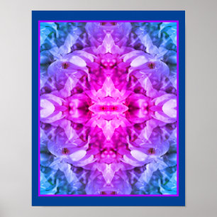 Magnolia Flower Blossoms Tinted Abstract Poster