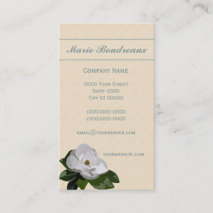 Magnolia Flower Business Card