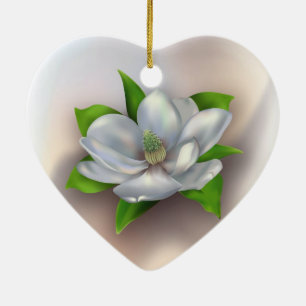 Magnolia Flower Ceramic Tree Decoration