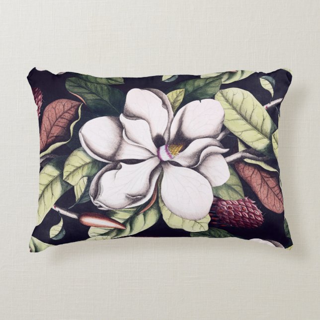 Magnolia Flower  Decorative Cushion (Front)
