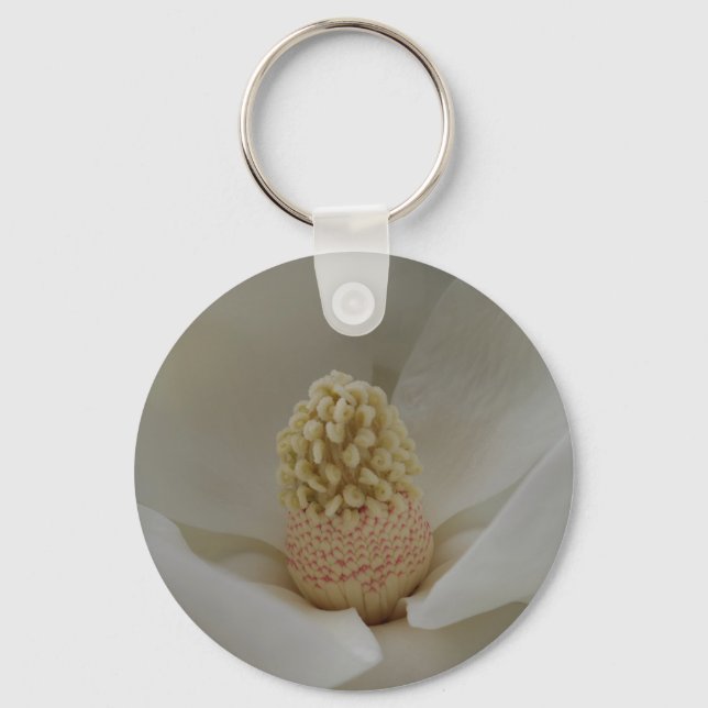 Magnolia Flower Key Chain (Front)