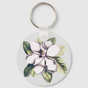 Magnolia Flower Key Ring