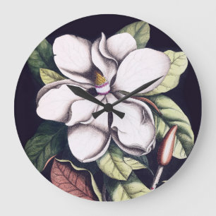 Magnolia Flower Large Clock