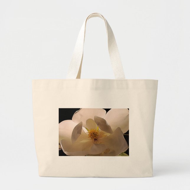 Magnolia flower large tote bag (Front)