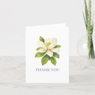 Magnolia Flower Painting Thank You Card