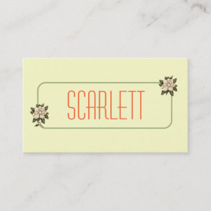 Magnolia Flower Personalised Business Cards