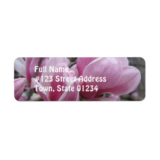 Magnolia Flower Return Address Label