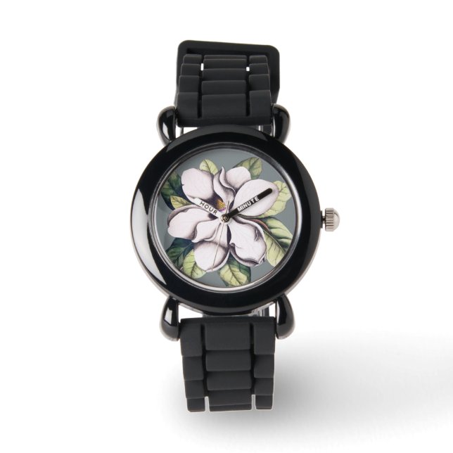 Magnolia Flower Watch (Front)