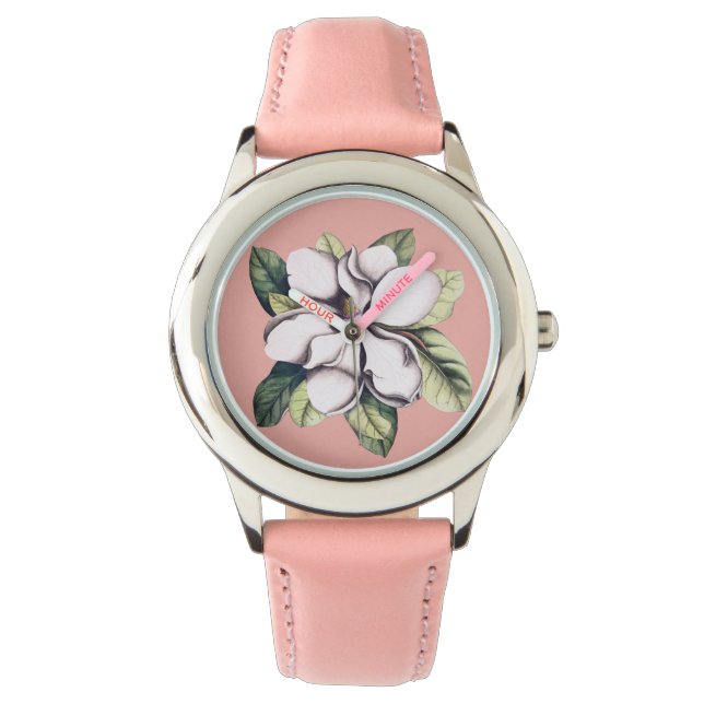Magnolia Flower Watch (Front)