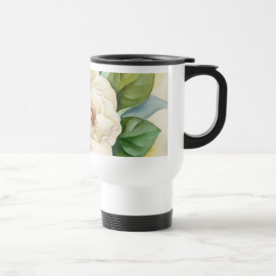 Magnolia Flower Watercolor Art - Multi Travel Mug