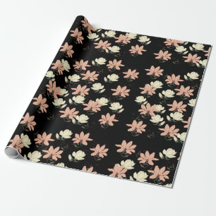Magnolia Flowers Spring Personalized Wrapping Paper