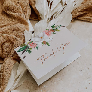 Magnolia Folded Thank You Note Gift Card L201